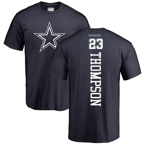 Men Dallas Cowboys Navy Blue Darian Thompson Backer #23 Nike NFL T Shirt